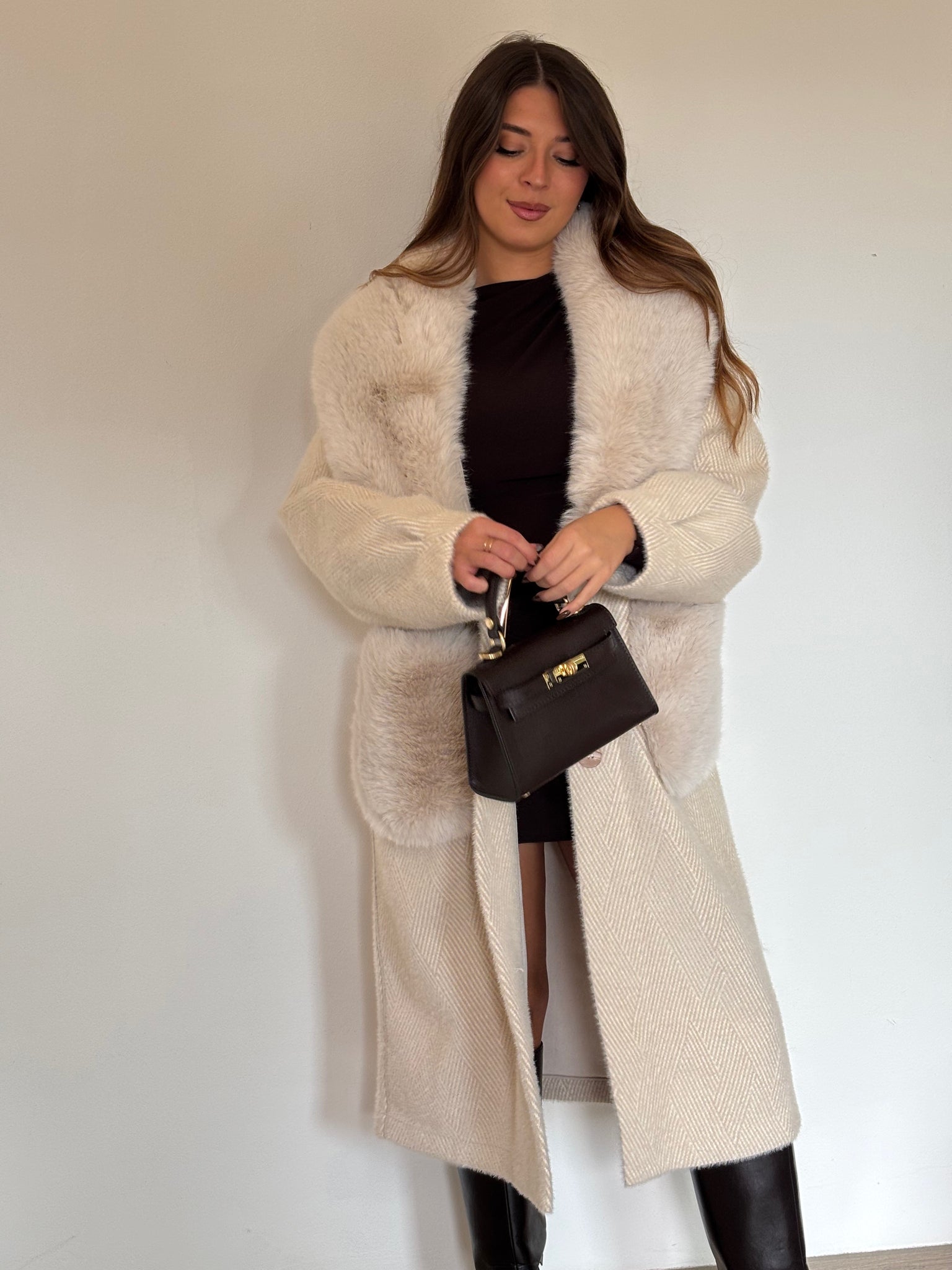 Cappotto Ivory lungo